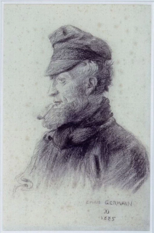 Emile Germain, senza baffi - dal Saint, Cloud, museo Avelines